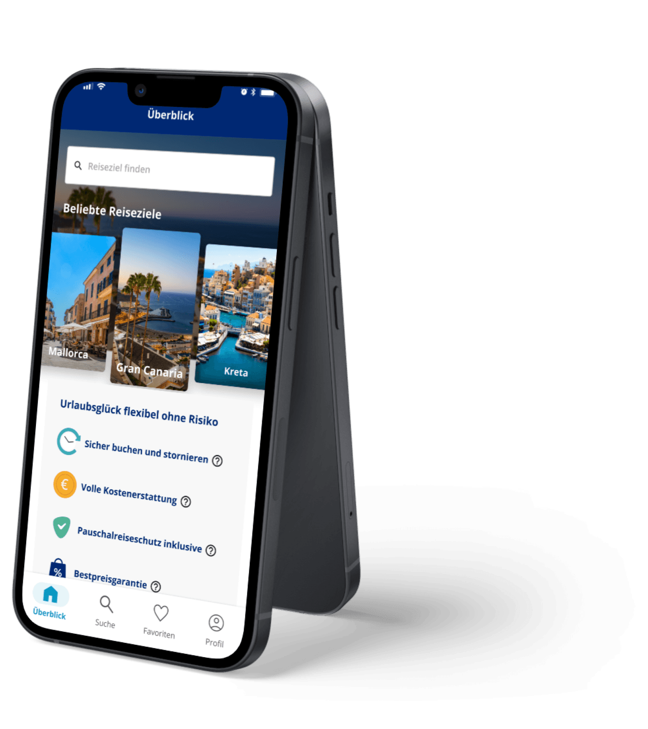 ab in den urlaub App auf dem Smartphone
