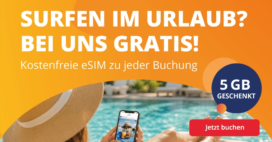 Teaser-5 GB gratis eSIM zu jeder Buchung 📳