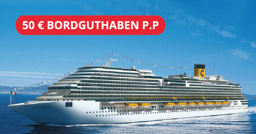 Teaser-Costa Kreuzfahrten: Last Minute Deal