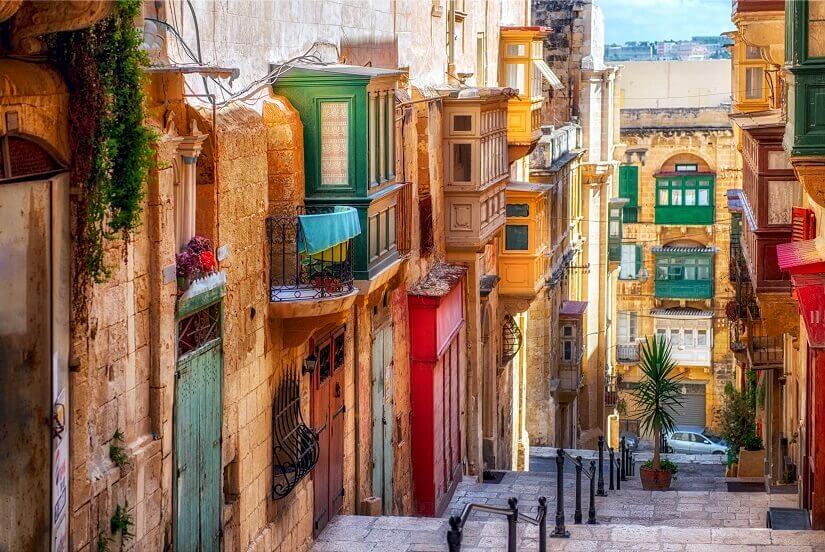 Bild Enge Gassen in Valletta