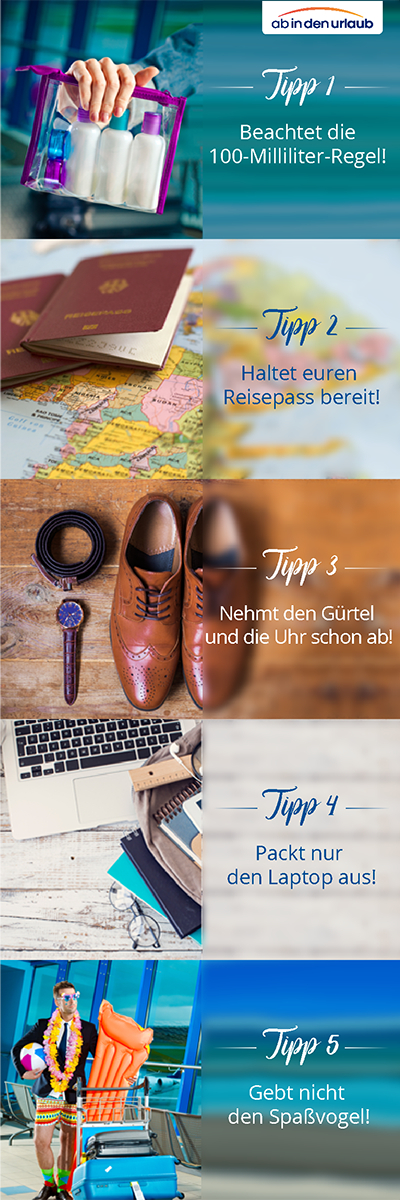 Tipps-Flughafenkontrolle