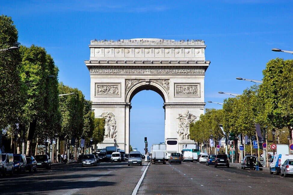 Bild Arc de Triomphe, Champs-Élysées, Paris