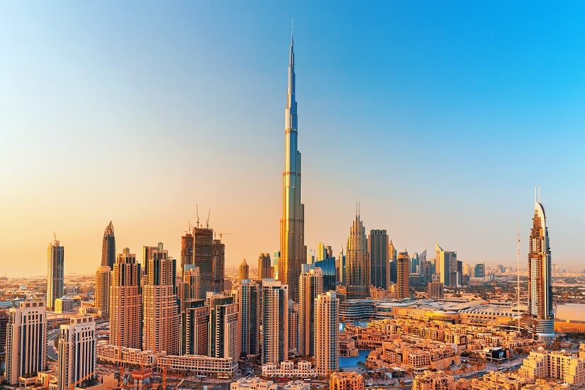 Burj Khalifa in Dubai ist der höchste Wolkenkratzer der Welt