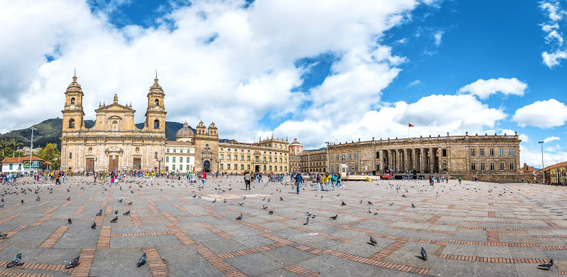 Die Plaza Bolívar in Bogota