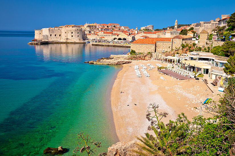 Banje Beach im historischen Dubrovnik