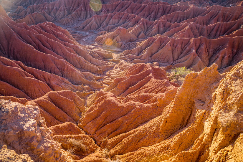 Beeindruckende Felsen in der Tatacoa Wüste