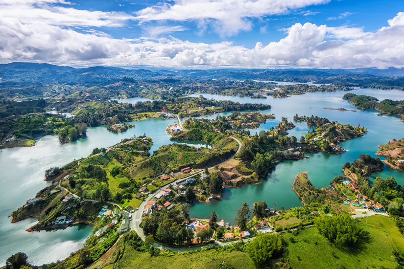 Blick vom Fels von Guatapé