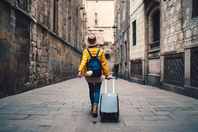 Staedtetrip mit Trolley