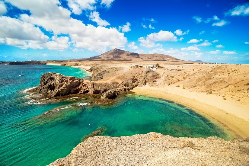 Die Playa de Papagayo im Süden von Lanzarote