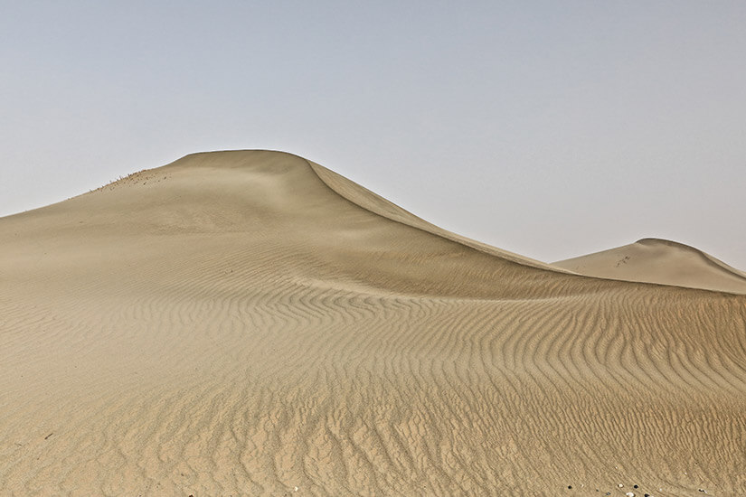 Sanddüne in der Taklamakan-Wüste