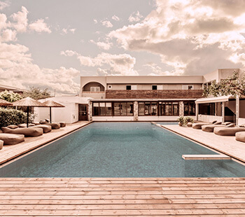 Außenbereich im Cook’s Club