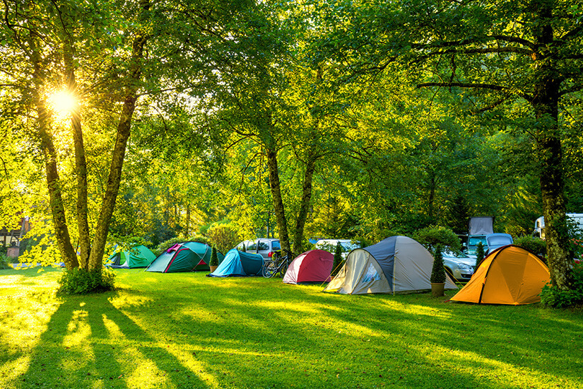 Camping im Freien