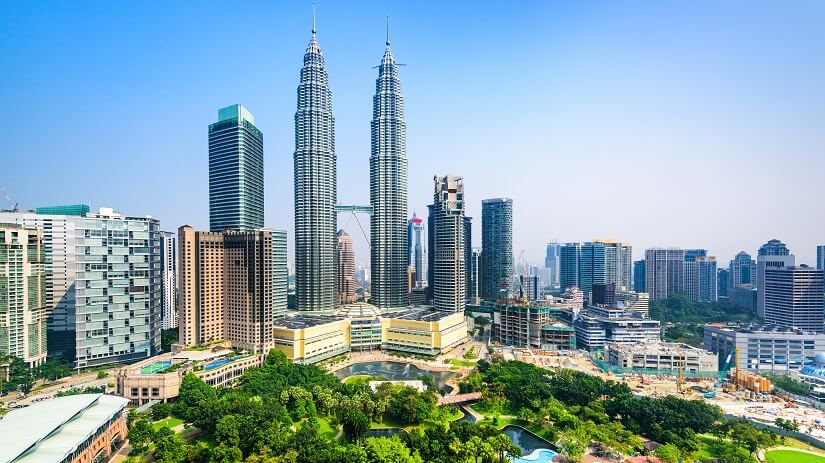 Die Petronas Towers in Kuala Lumpur