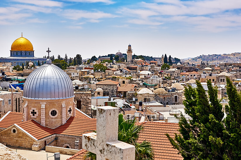 Blick über Jerusalems Altstadt