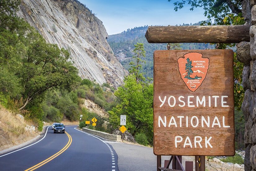 Eingang zum Yosemite Park
