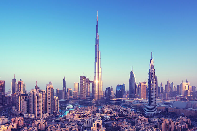 Das Burj Khalifa mitten in Dubai