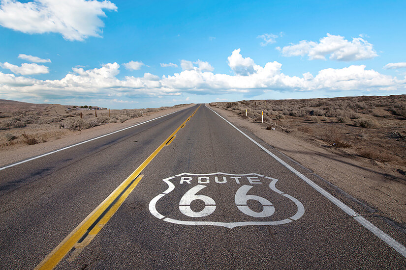 Die Route 66 verbindet Osten und Westen der USA