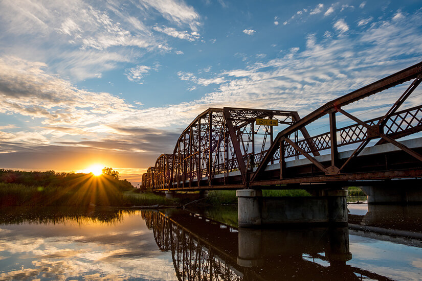 Historische Brücke nahe Oklahoma City