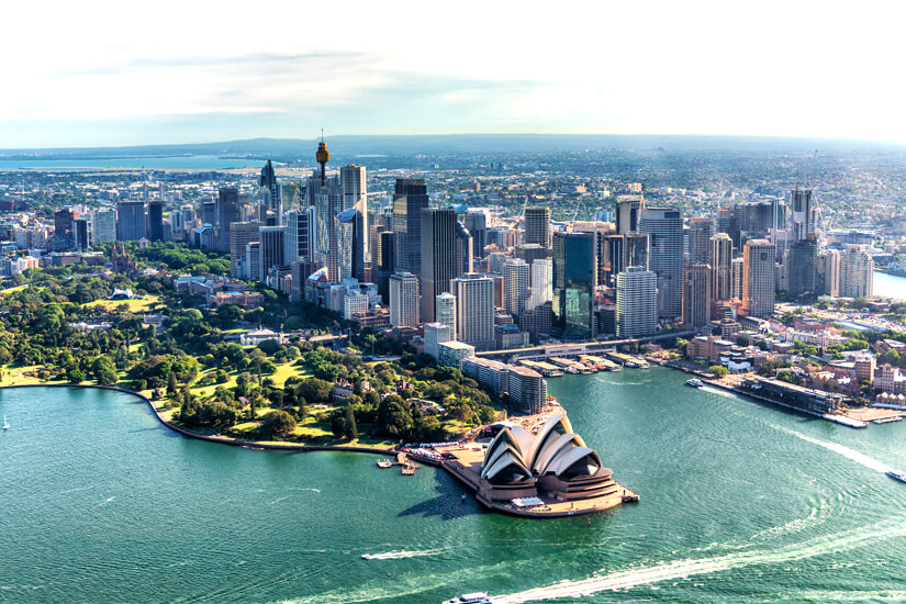 Einer der längsten Flüge führt nach Sydney
