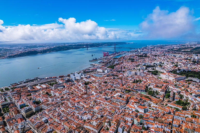 Blick ueber Lissabon