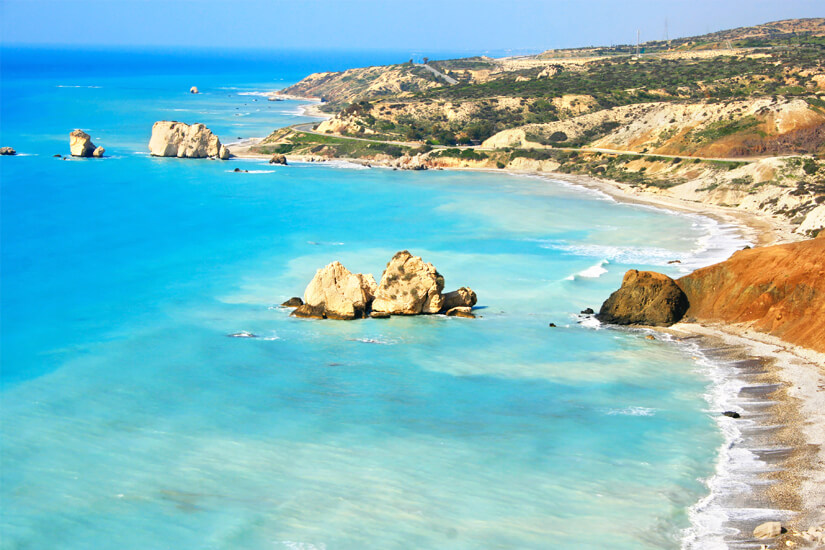 Strand in Paphos auf Zypern