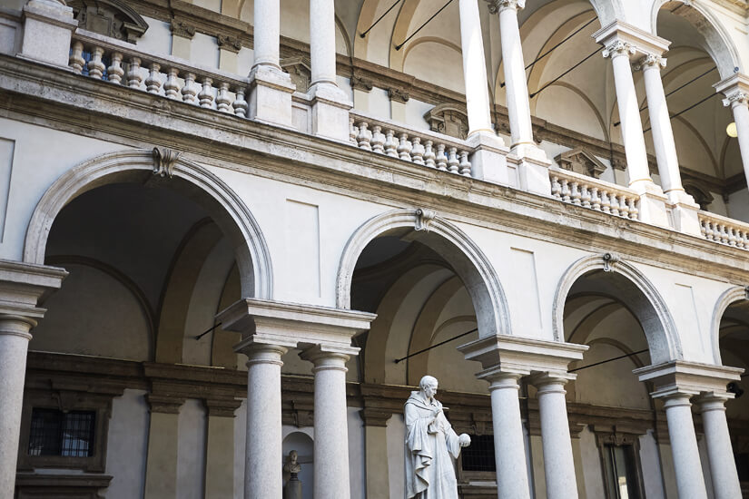 Palazzo Brera ist eine der bekanntesten Sehenswürdigkeiten in Mailand