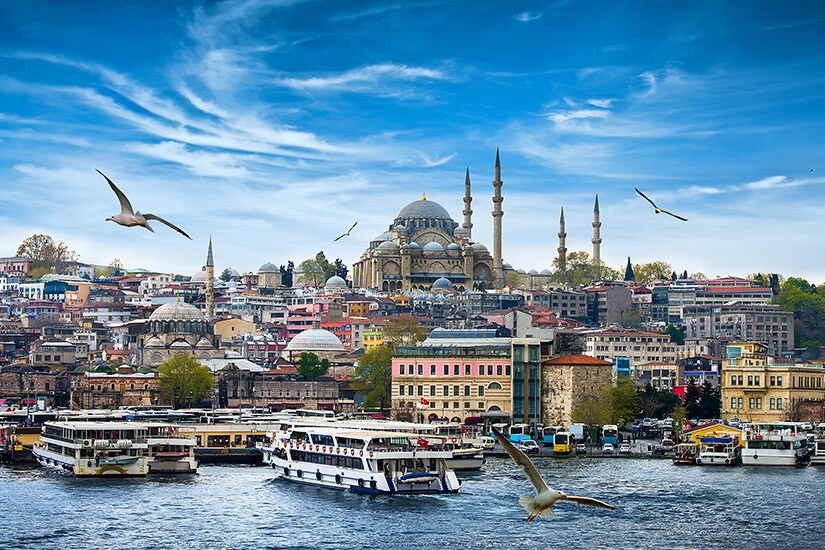Blick auf Istanbul und den Bosporus