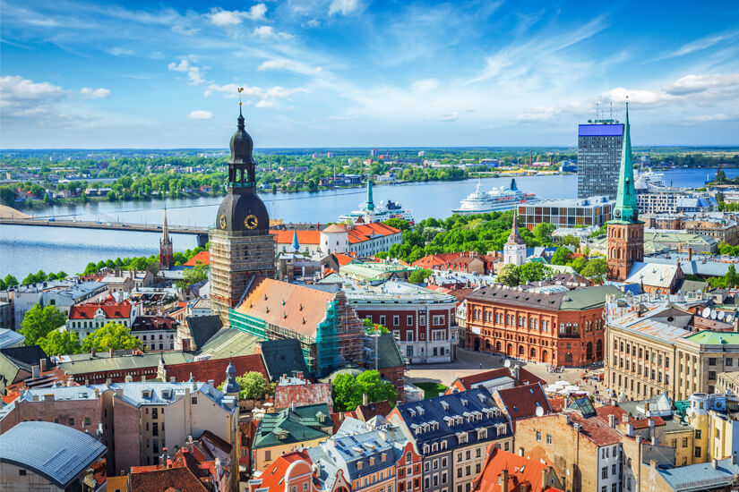 Blick über Riga und die Altstadt