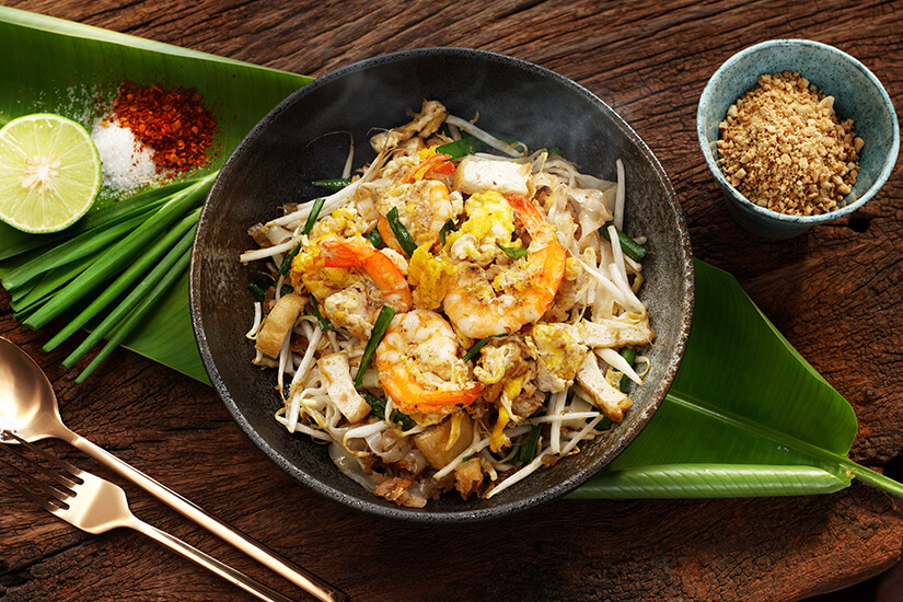 Pad Thai mit Shrimps