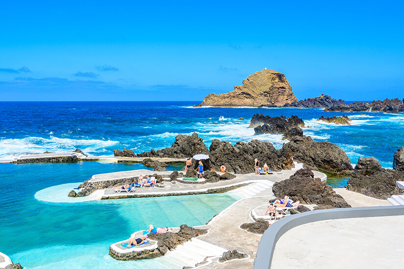 Vulkanische Pools auf Madeira