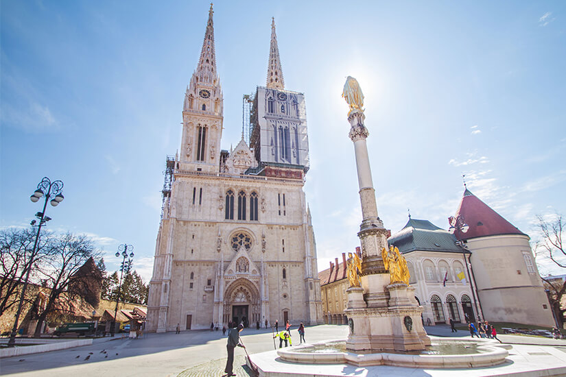 Katholische Kathedrale in Zagreb