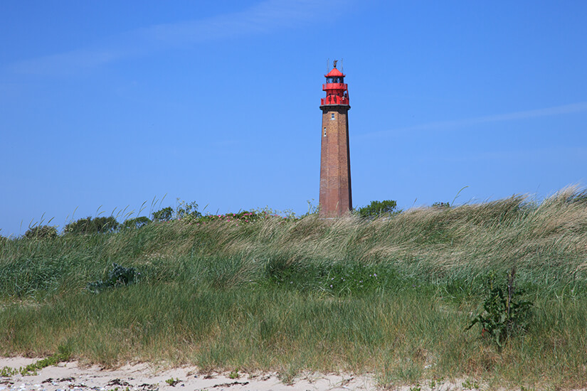 Der Fluegger Leuchtturm im Südosten Fehmarn