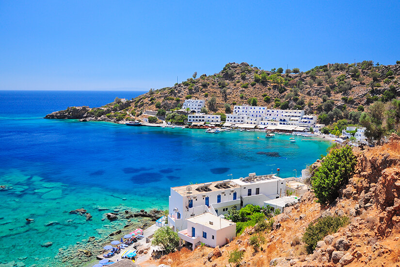 Bucht bei Loutro auf Kreta