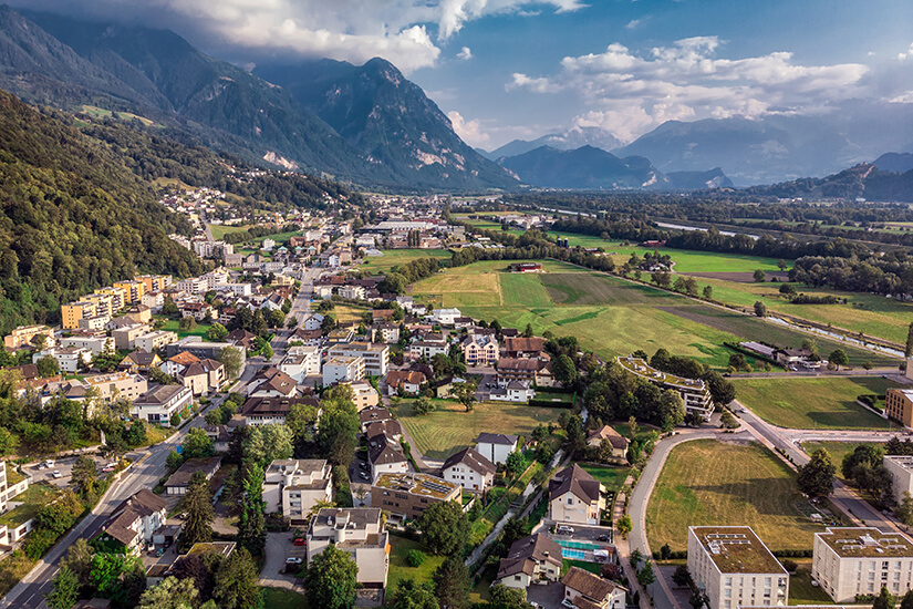 Vaduz ist die Hauptstadt von Liechtenstein