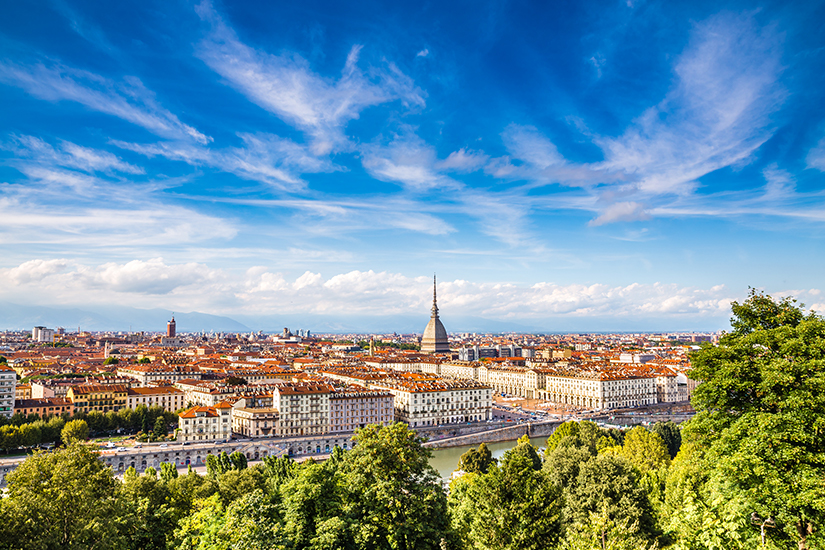 Blick auf die Stadt Turin