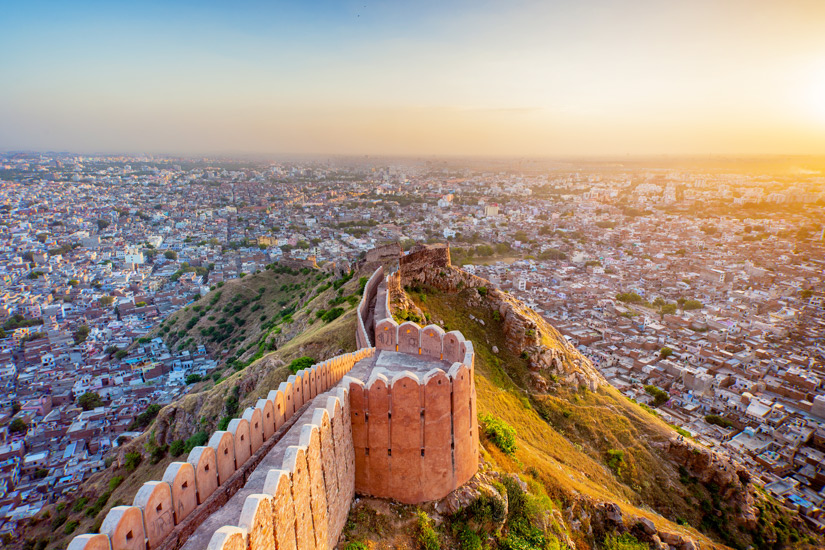 Blick auf Jaipur