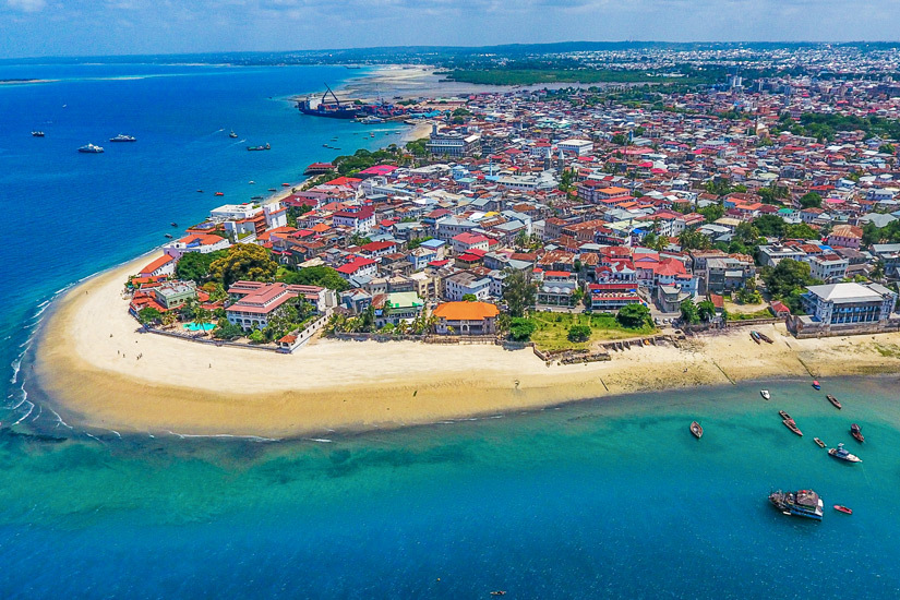Luftaufnahme von Stone Town