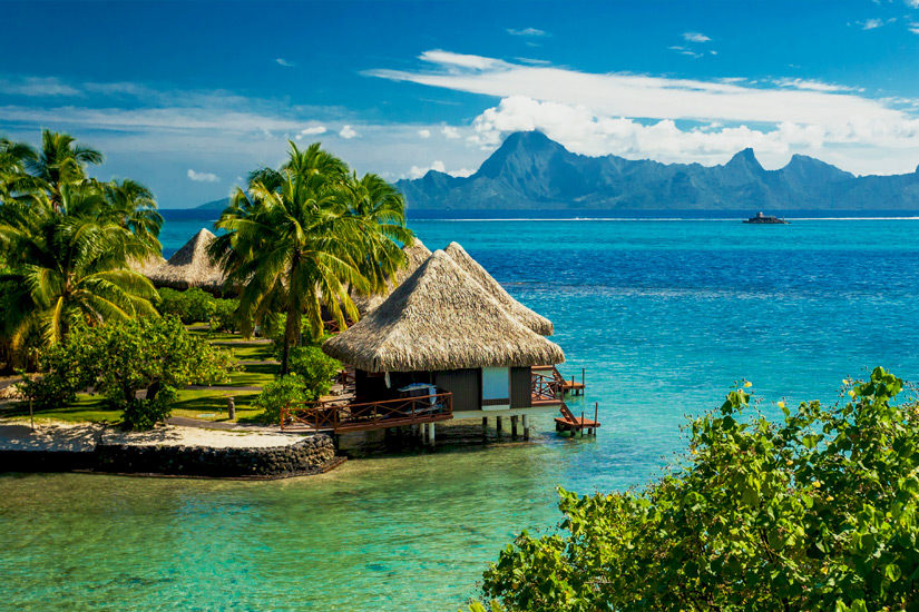 Wasserbungalows-auf-Tahiti