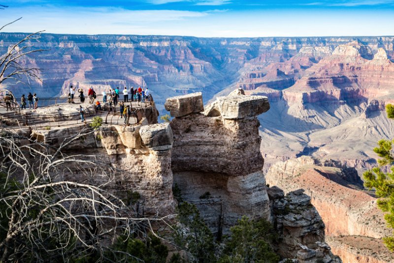 Mather Point Rim Trail Grand Canyon & Nationalpark in USA: Aussichtspunkte & Trails