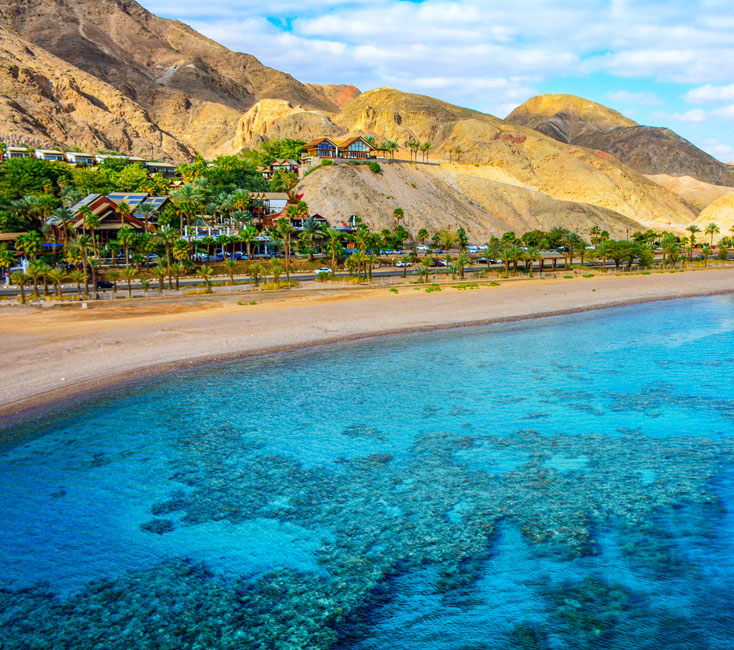 Israel. Stadt Am Golf Von Akaba Eilat am Golf von Akaba: Strände & Sehenswürdigkeiten