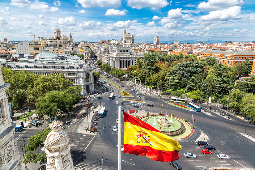 Blick-auf-die-Hauptstadt-Madrid