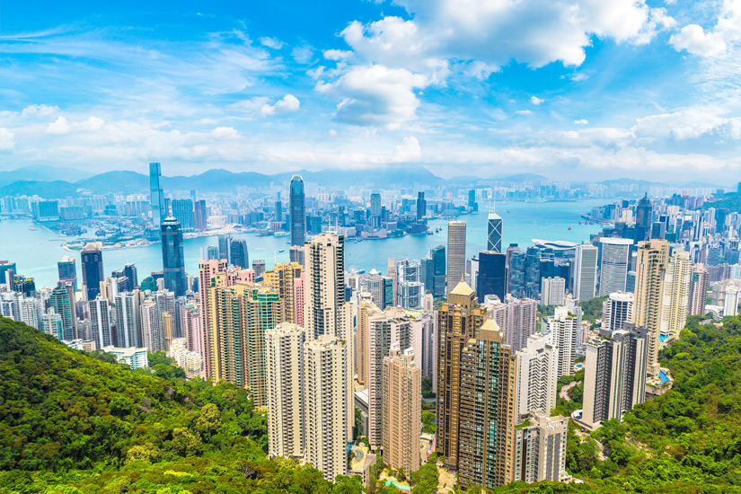 Wolkenkratzer-in-Hongkong