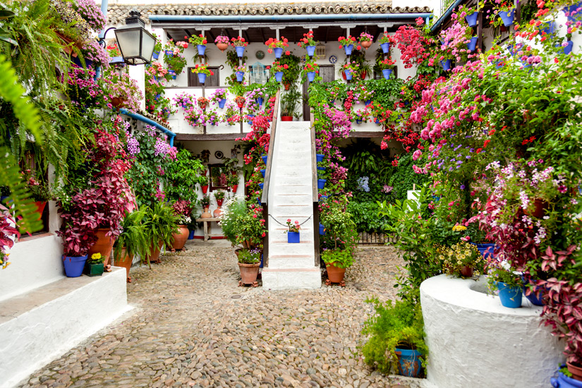 Cordoba-mit-Blumen-geschmueckter-Hinterhof
