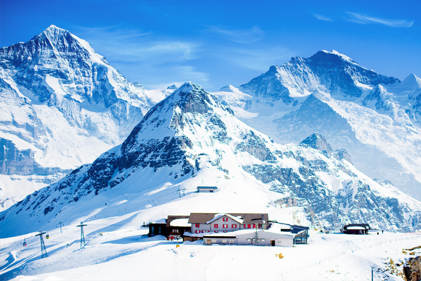Skigebiet bei Grindelwald