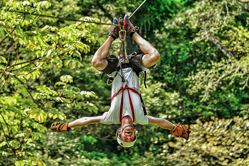 Spass-beim-Seilrutschen