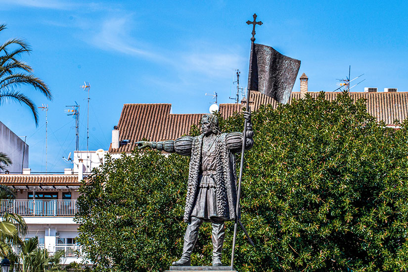 Huelva Plaza de las Monjas Kolumbusstatue