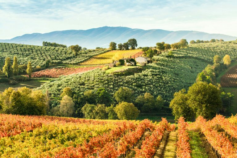 Umbrien in Italien Kloster, Städte & Sehenswürdigkeiten