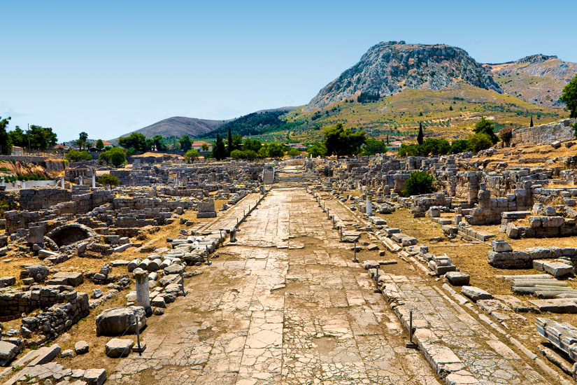 Lechaion-Strasse in Alt-Korinth