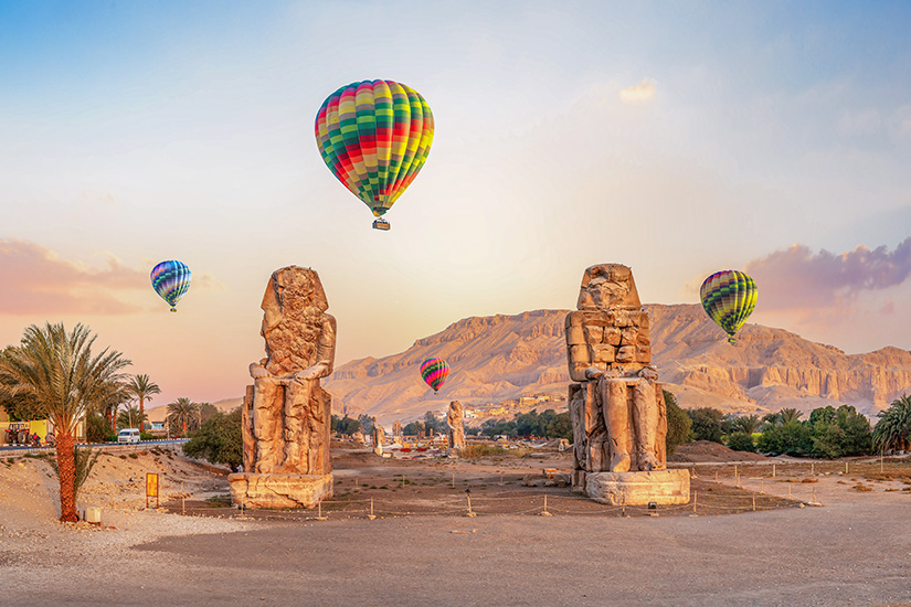 Ballonfahrt ueber Luxor