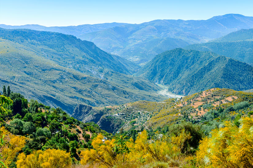 Sierre Nevada in Andalusien